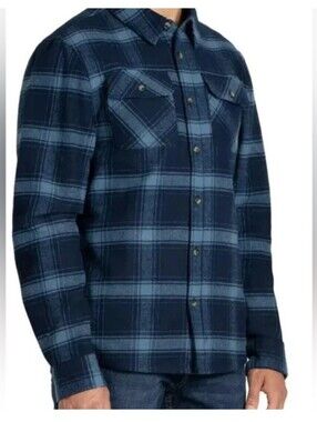 Colorado Clothing Men's Blue Plaid Flannel Shirt
